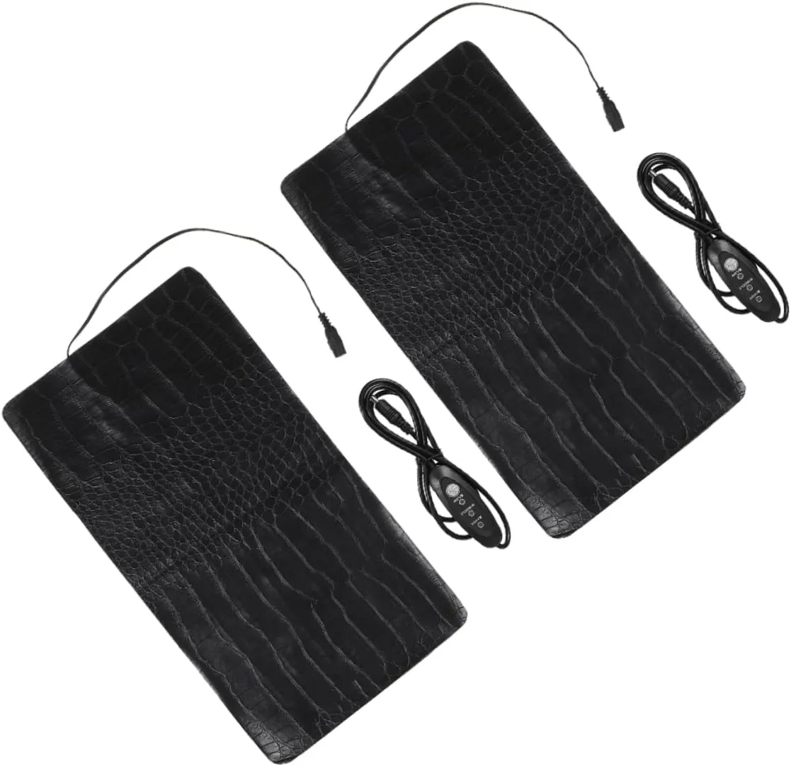 2pcs Adjustable USB Heating Mat for Pets Temperature Modes Portable Heater for Reptiles Cats Dogs Small Animals Easy to Clean for Warming Pets