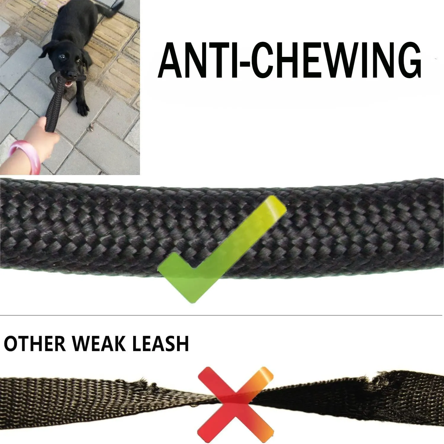 3 Dog Leash No Tangle Heavy Duty Detachable 360 Swivel Device Multiple Dog Leash with Padded Handle for Two/Three Pets (6-40 Lbs)