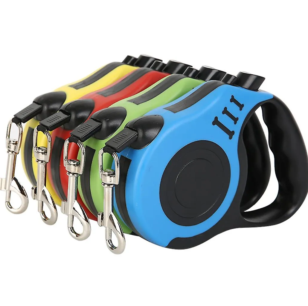 3m blue Retractable Dog Lead Tape Walk Extendable Leash 3M 5M Pet Training Heavy Duty AZ21234