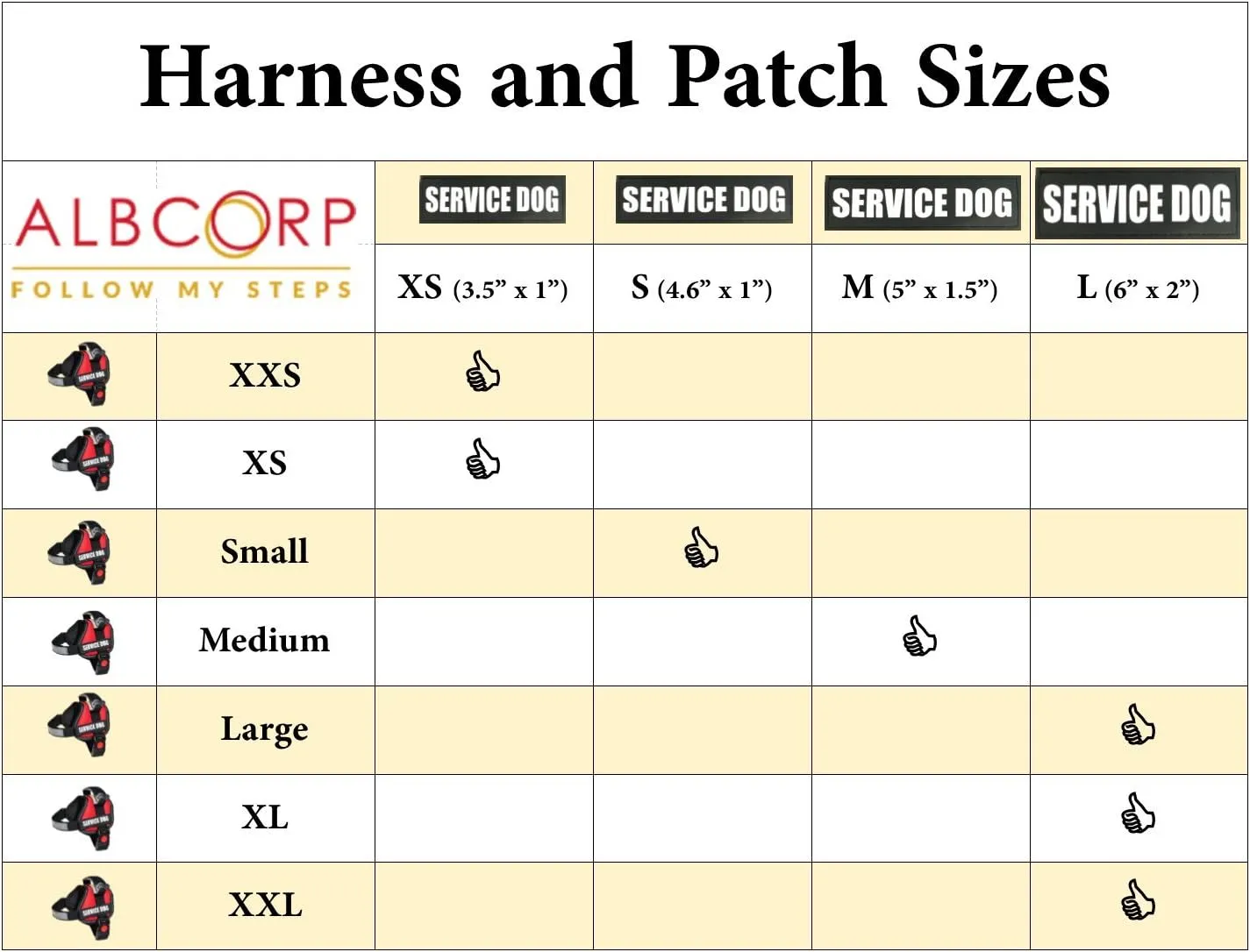Albcorp Reflective Service Dog In Training Patches with Hook and Loop Backing for Service Animal Vests /Harnesses XXS or Extra Small (3.5 X 1) Inch