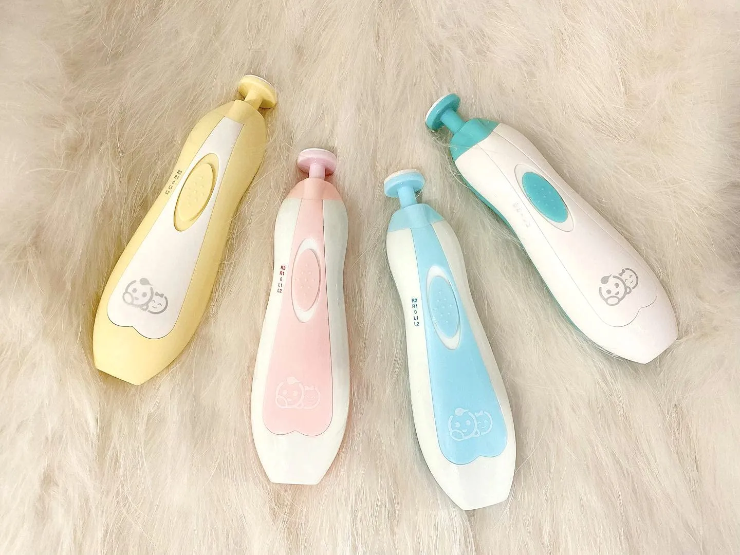Baby Nail Clippers 20 in 1 by Royal Angels, Safe Electric Baby Nail Trimmer, Baby Nail File Kit, Additional Replacement Heads, Newborn Toddler Toes and Fingernails, Trim and Polish (Blue) Blue