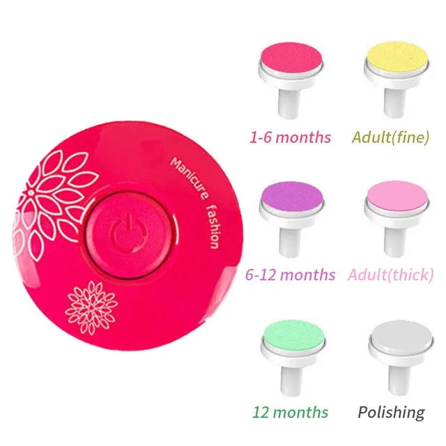 Baby Nail Trimmer with 6 Grinding Heads