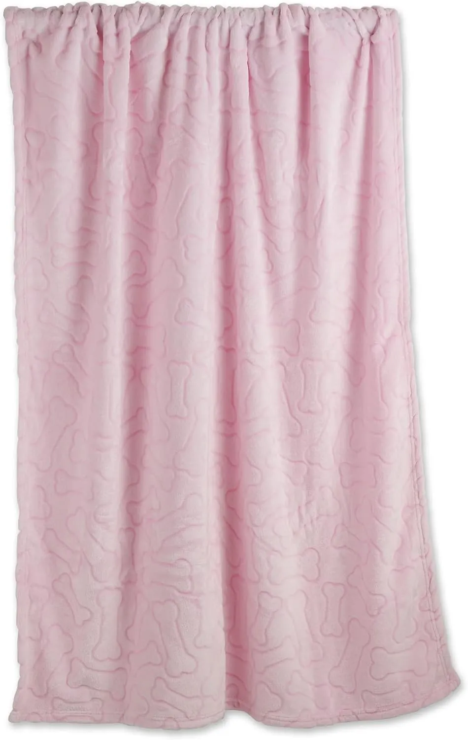 Bone Dry Embossed Bone Print Pet Blanket, Pink, 36x48"