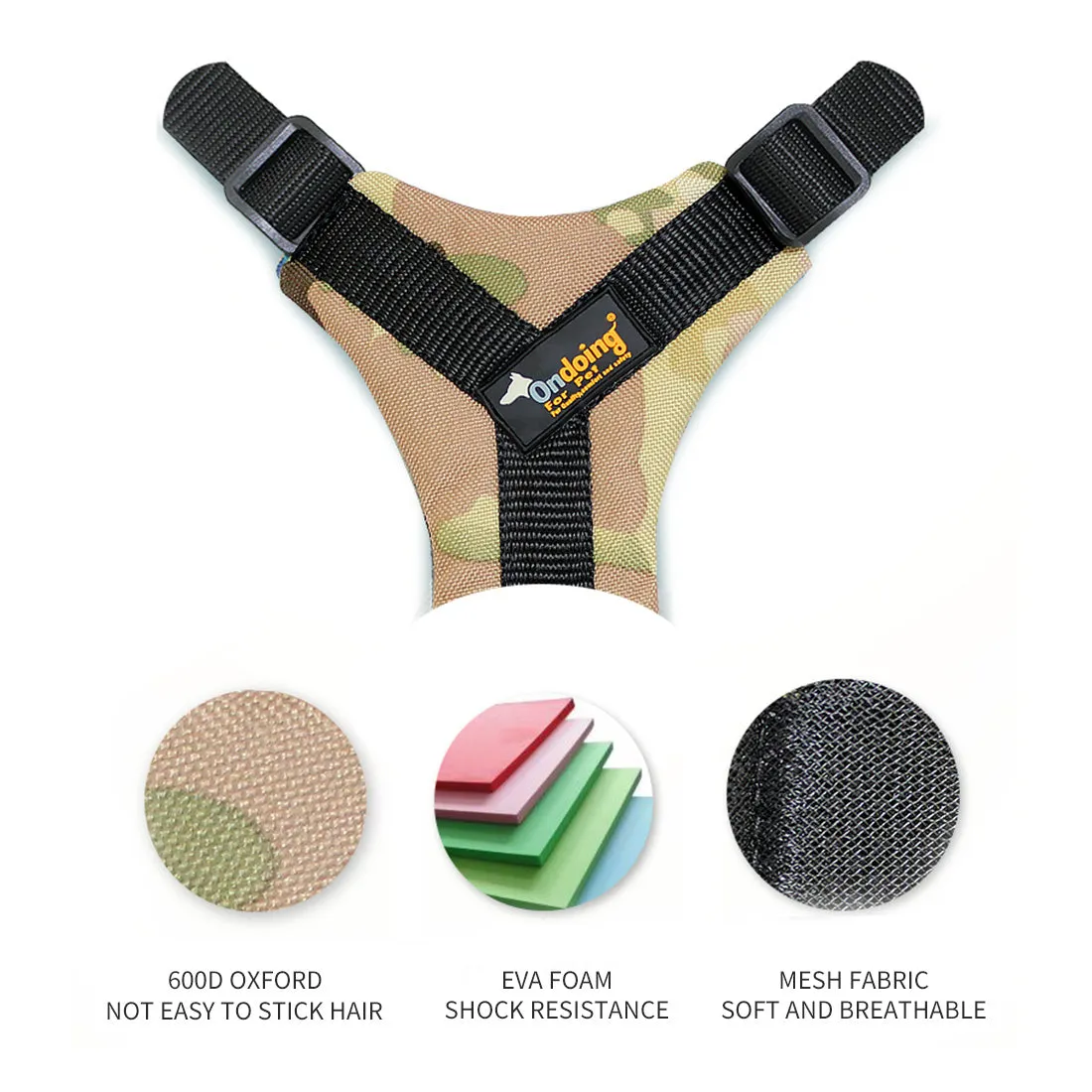 Dog Backpack Harness Pet Carrier Saddle Bag Reflective Adjustable Outdoor Hiking