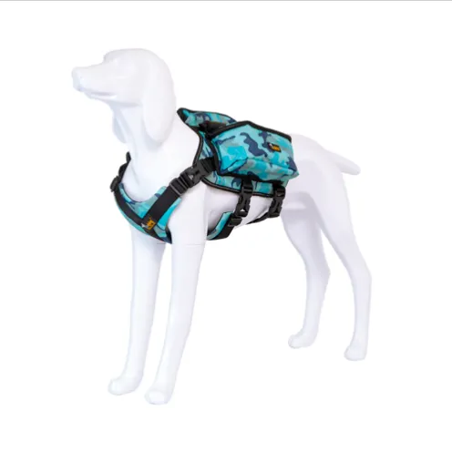 Dog Backpack Harness Pet Carrier Saddle Bag Reflective Adjustable Outdoor Hiking
