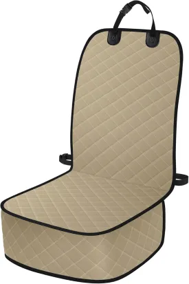 Dog Car Seat Covers, Waterproof Front Seat Cover for Dogs, Scratch-Proof, Nonslip Pet Passenger Seat Cover Protector, Universal Fit for Cars Trucks SUVs, Standard Size, Khaki