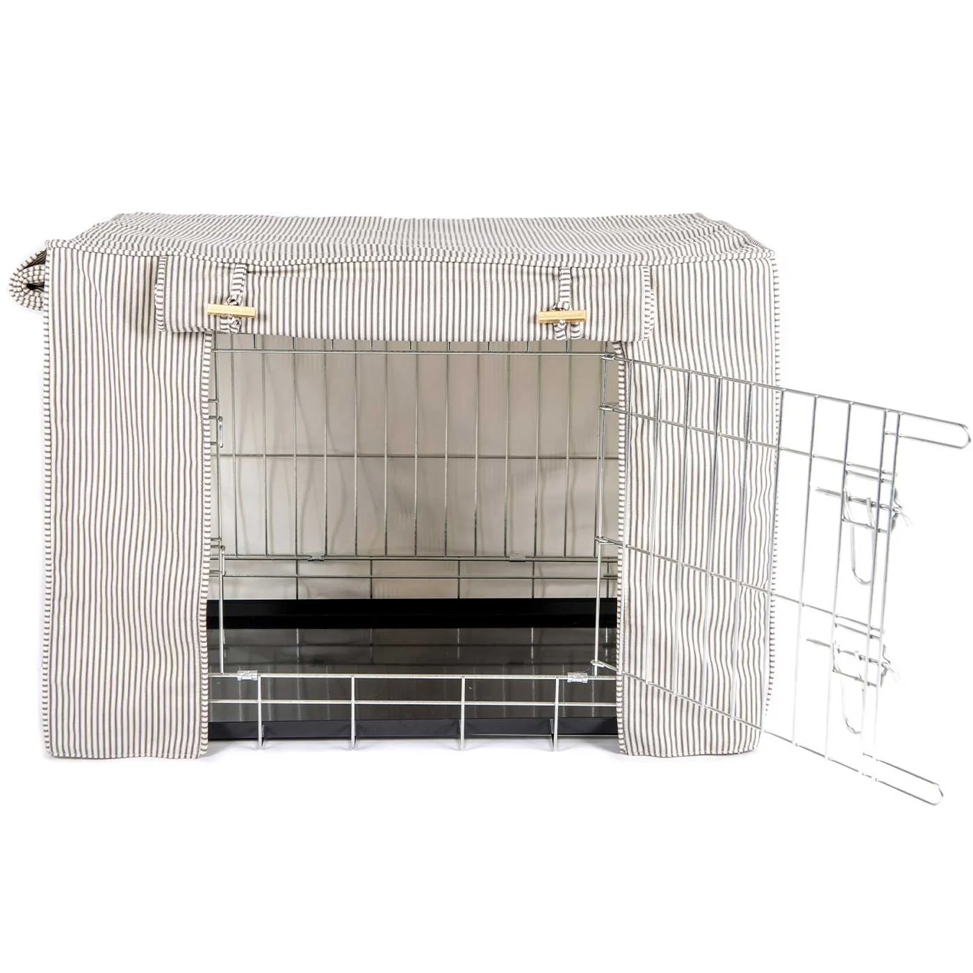 Dog Crate Cover in Regency Stripe by Lords & Labradors