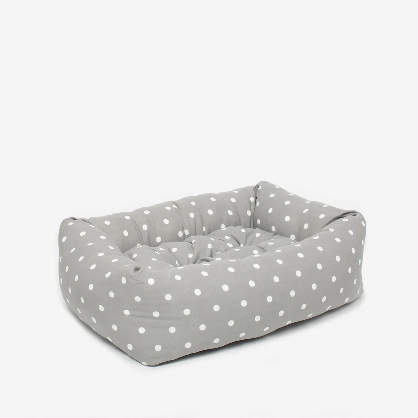 Dog Crate with Cosy & Calming Puppy Crate Bed in Grey Spot by Lords & Labradors