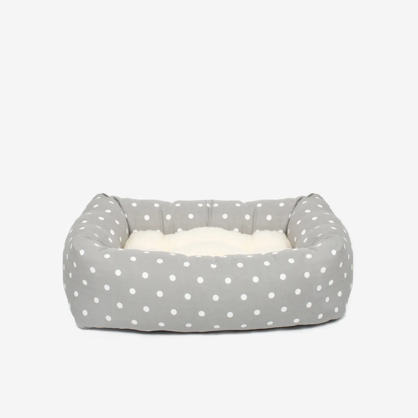 Dog Crate with Cosy & Calming Puppy Crate Bed in Grey Spot by Lords & Labradors