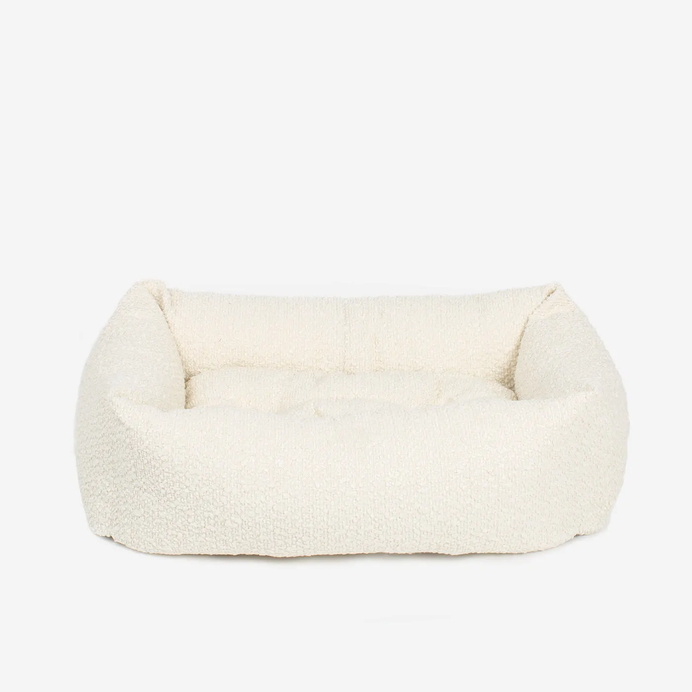 Dog Crate with Cosy & Calming Puppy Crate Bed in Ivory Bouclé by Lords & Labradors