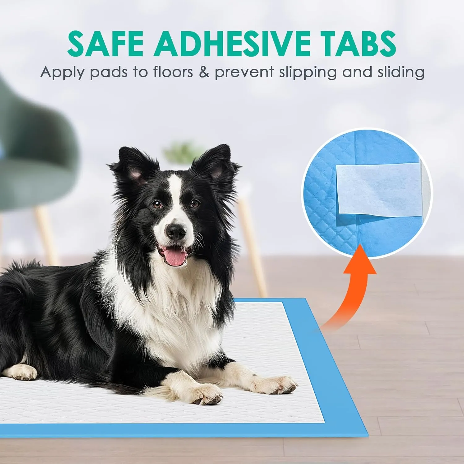 Dog Pee Pads Extra Large 36"x36", XX-Large Puppy Training Pads with Adhesive Tabs, 6 Layers Thick, Super Absorbent, Leak-Proof, Quick-Dry for Dogs and Puppies (30 Count)