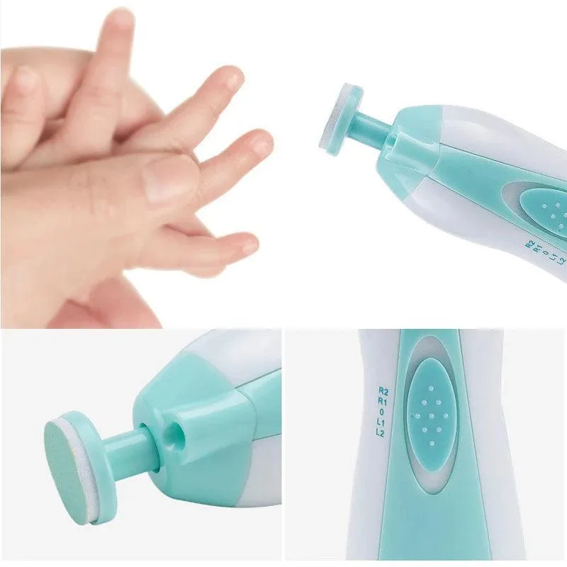 Electric Baby Nail Trimmer, Safe & Gentle for Infants, Multifunctional Nail File, Easy to Use, Ergonomic Grip, Available in Pink and Blue