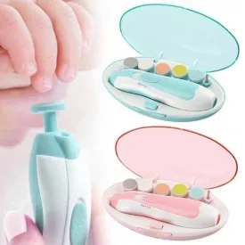 Electric Baby Nail Trimmer, Safe & Gentle for Infants, Multifunctional Nail File, Easy to Use, Ergonomic Grip, Available in Pink and Blue