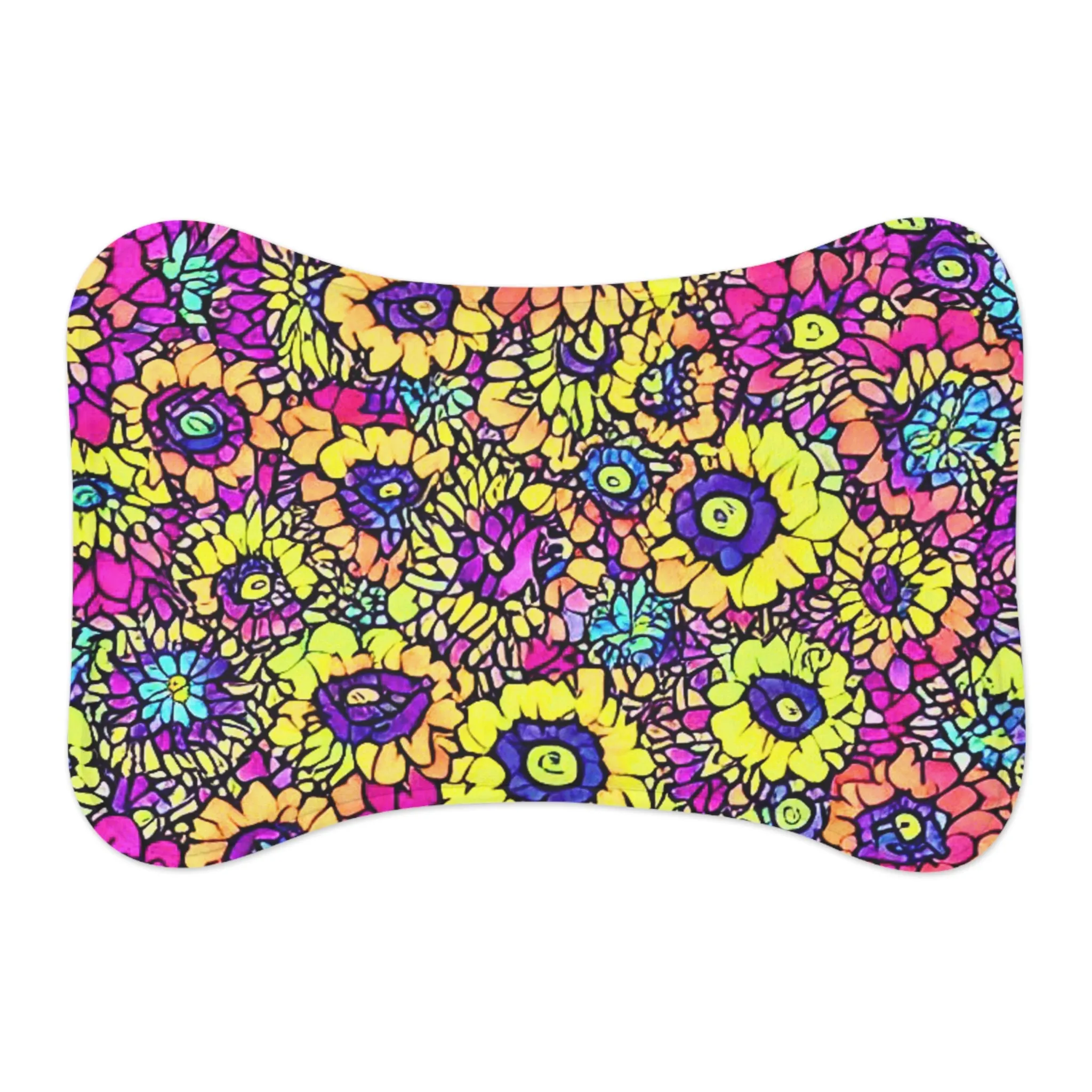 Flower Power Pet Feeding Mat