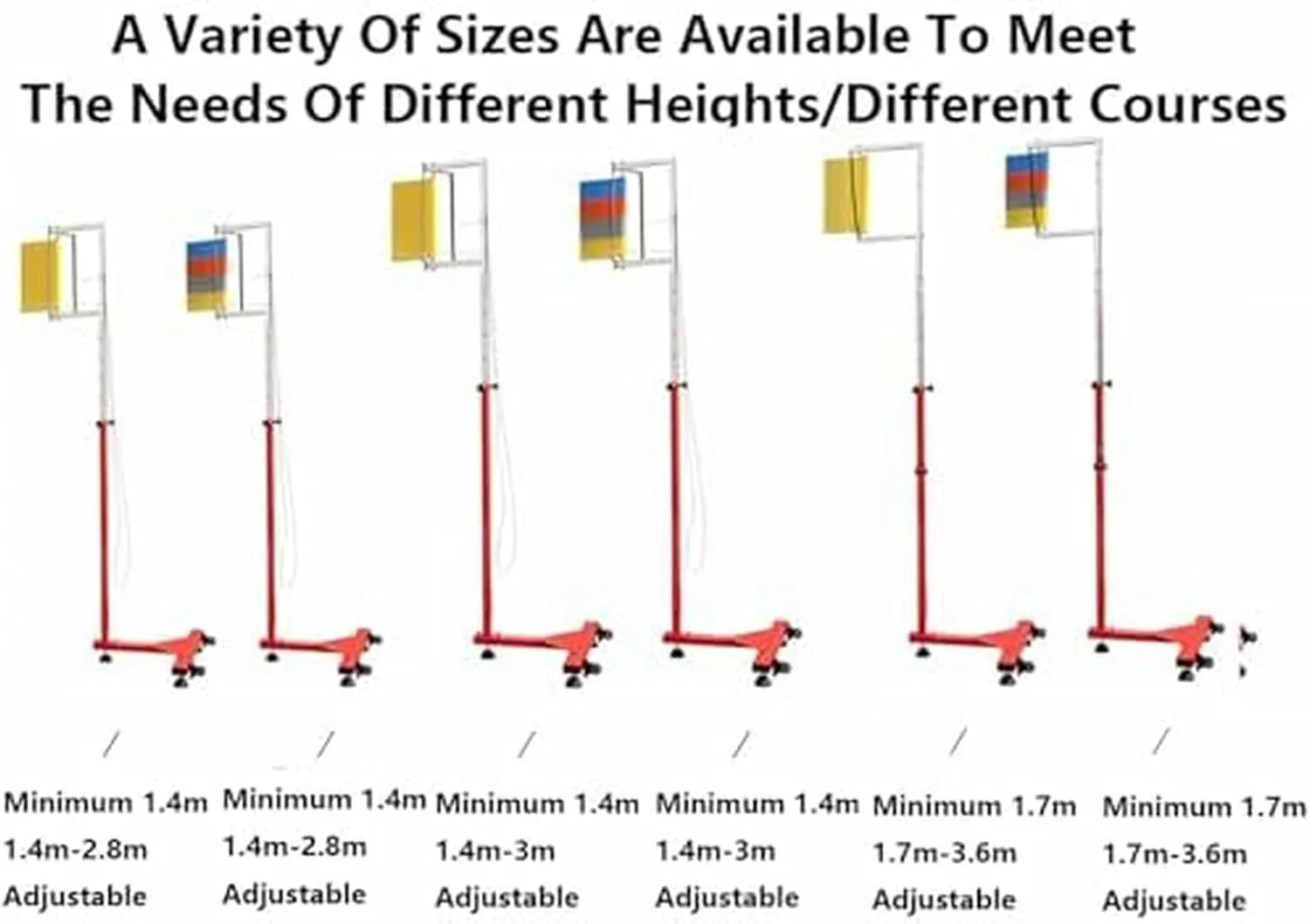 Free-Standing Jump Measurement TesterVertical Jump TesterAdults Vertical Jump Tester, 1.7-3.6m Adjustable Vertical Jump Trainer for Basketball, Youth Vertical Jump Tester Measurer Pole, Jum~/