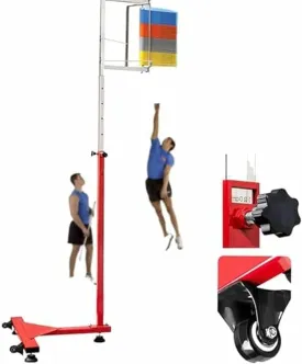 Free-Standing Jump Measurement TesterVertical Jump TesterAdults Vertical Jump Tester, 1.7-3.6m Adjustable Vertical Jump Trainer for Basketball, Youth Vertical Jump Tester Measurer Pole, Jum~/