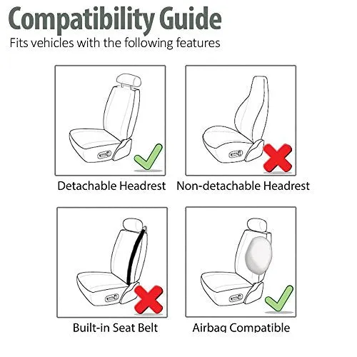 Front & Rear Seat Covers for Chevy Chevrolet Bolt EV EUV Car Seat Cover Luxury PU Leather Comfortable Stylish Black×Red