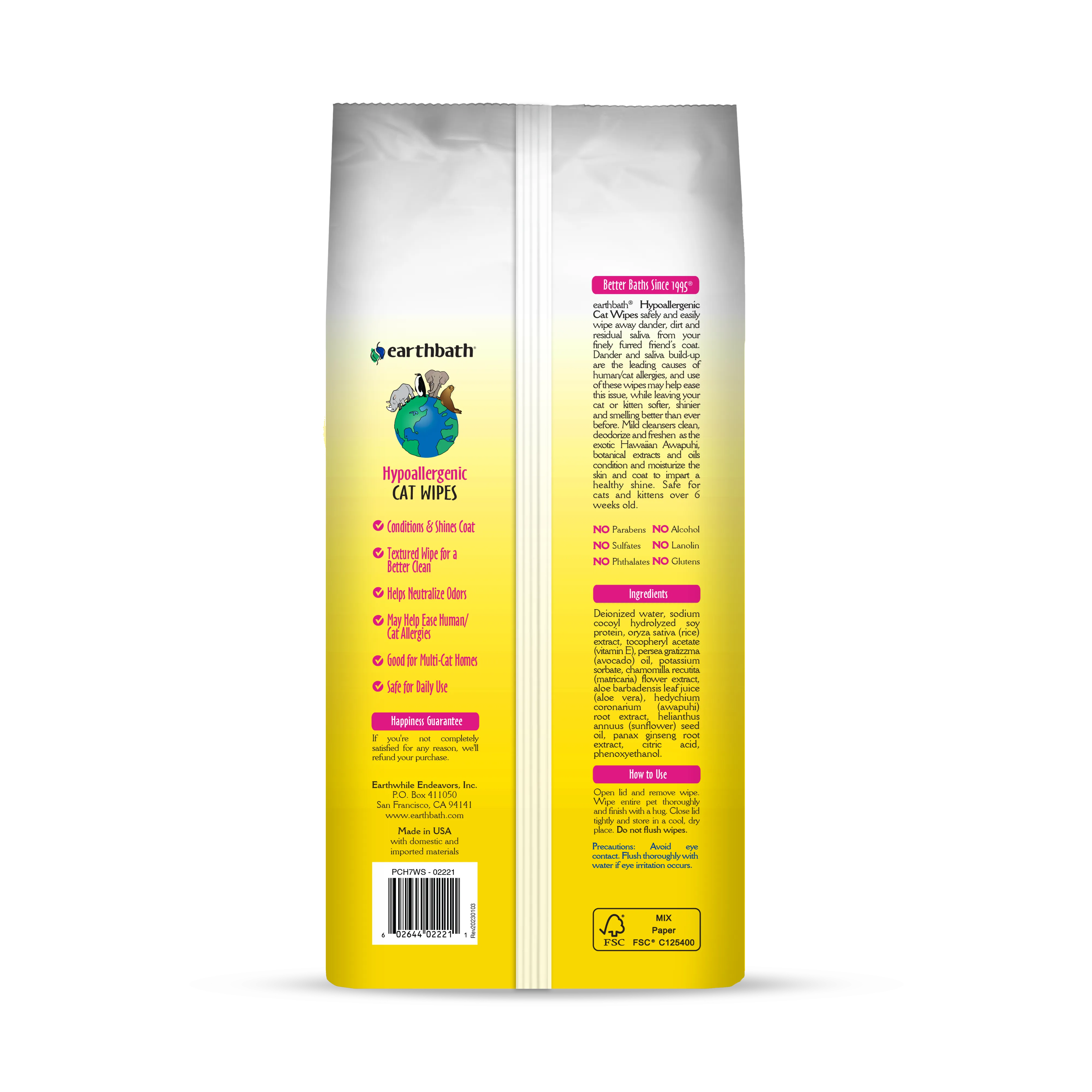 Hypoallergenic Cat Wipes