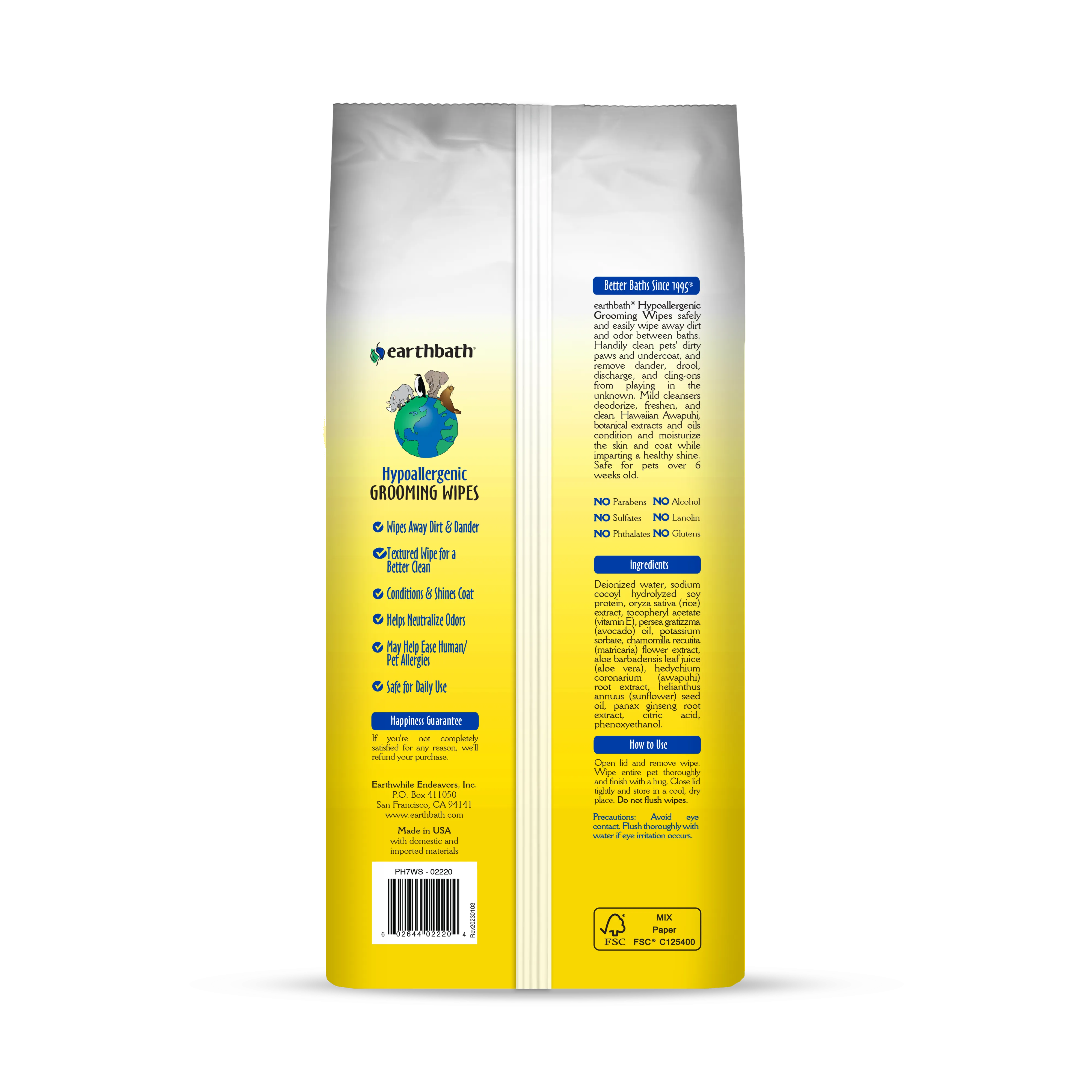 Hypoallergenic Grooming Wipes