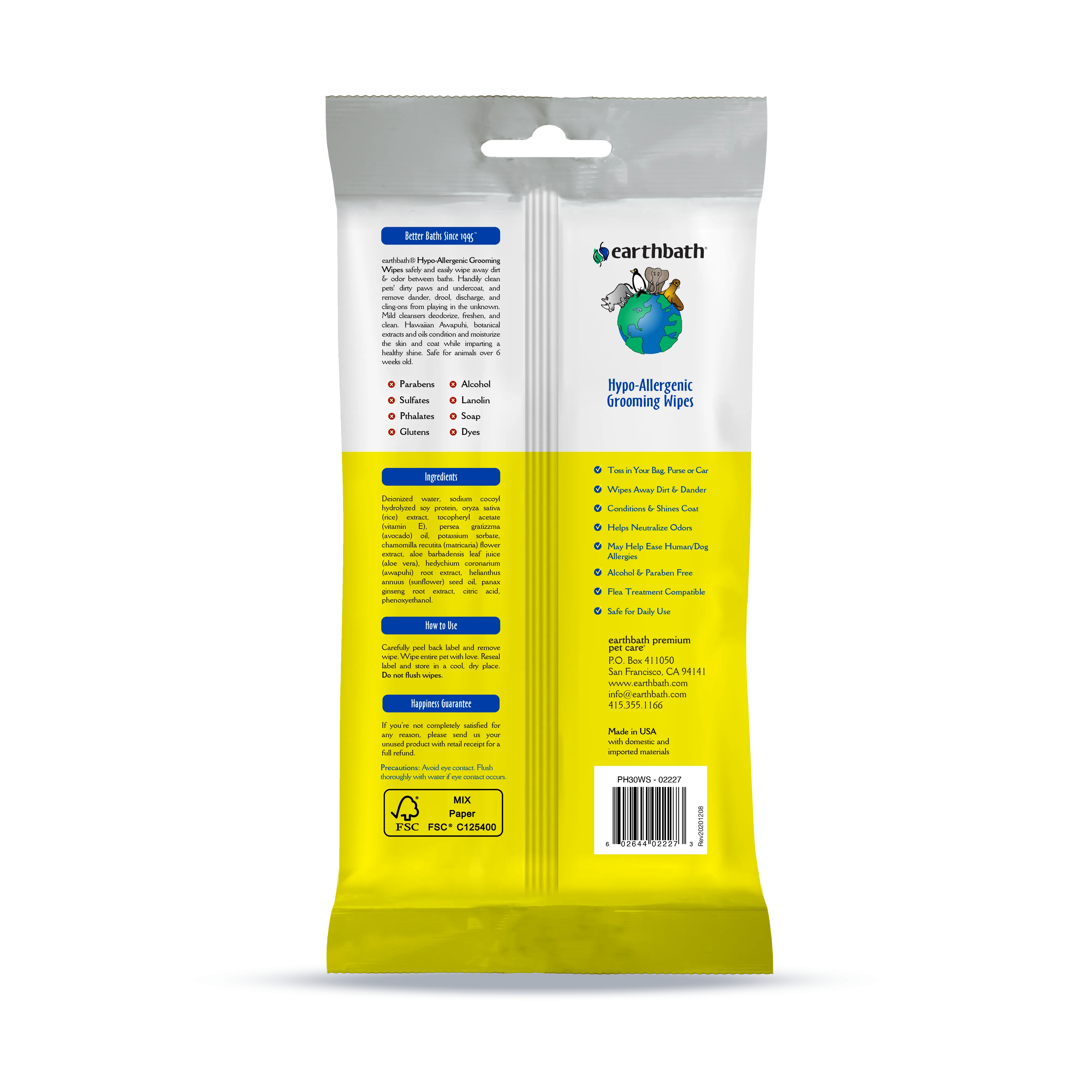Hypoallergenic Grooming Wipes