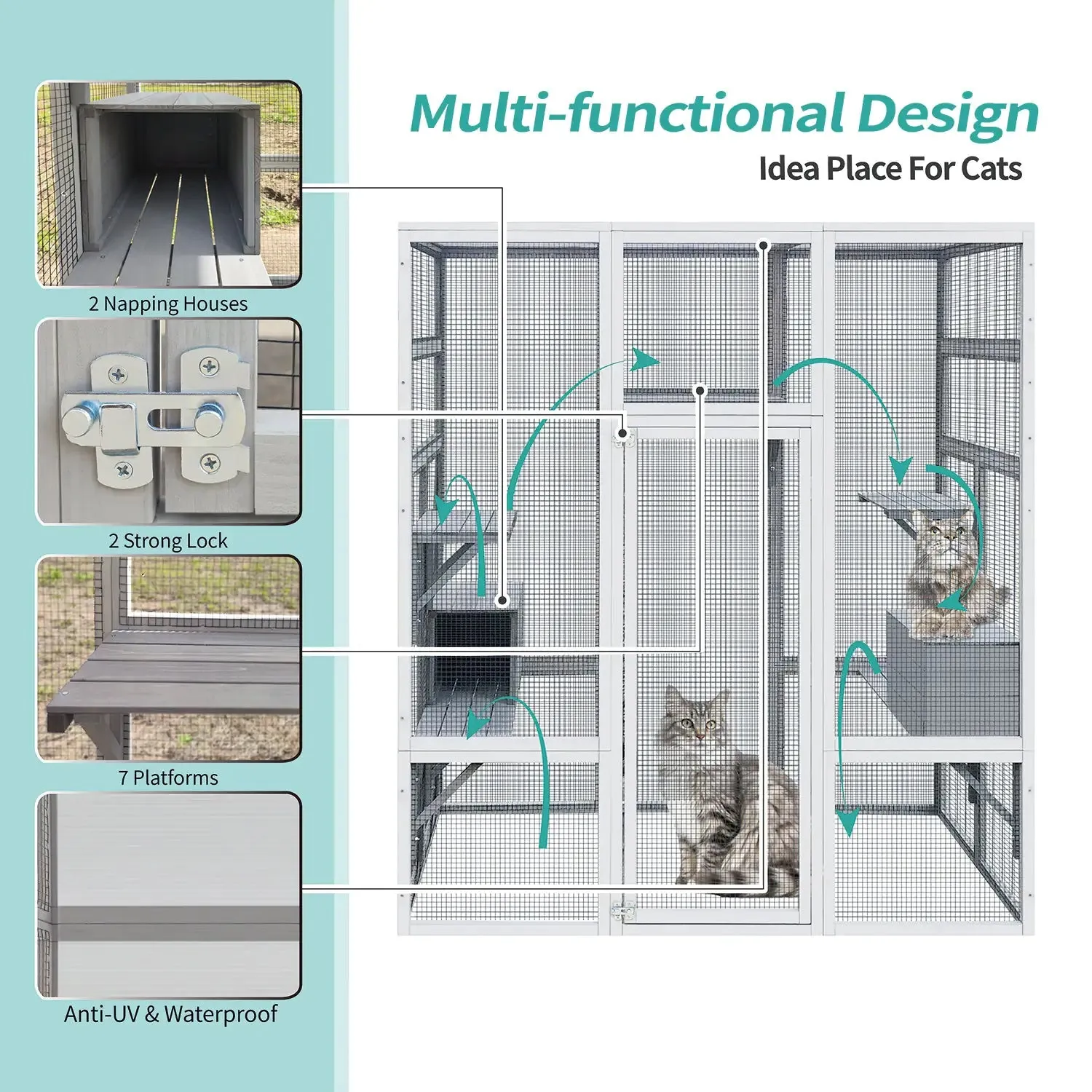 Large Outdoor Wooden Catio