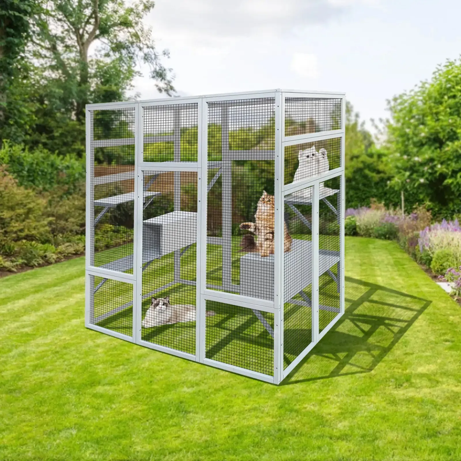 Large Outdoor Wooden Catio