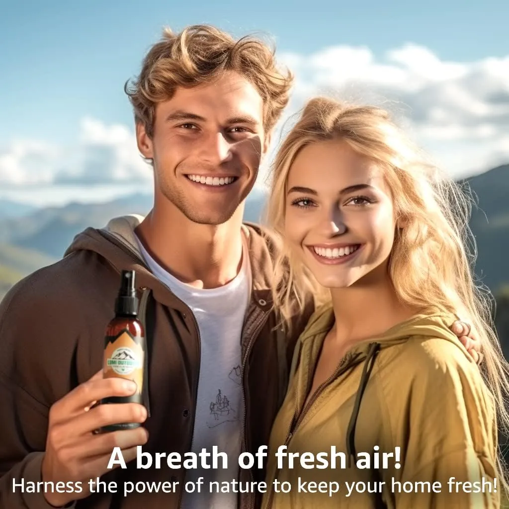 Lumi Outdoors Natural Air Freshener - Orange Clove - Essential Oil Odor Eliminating Room Spray