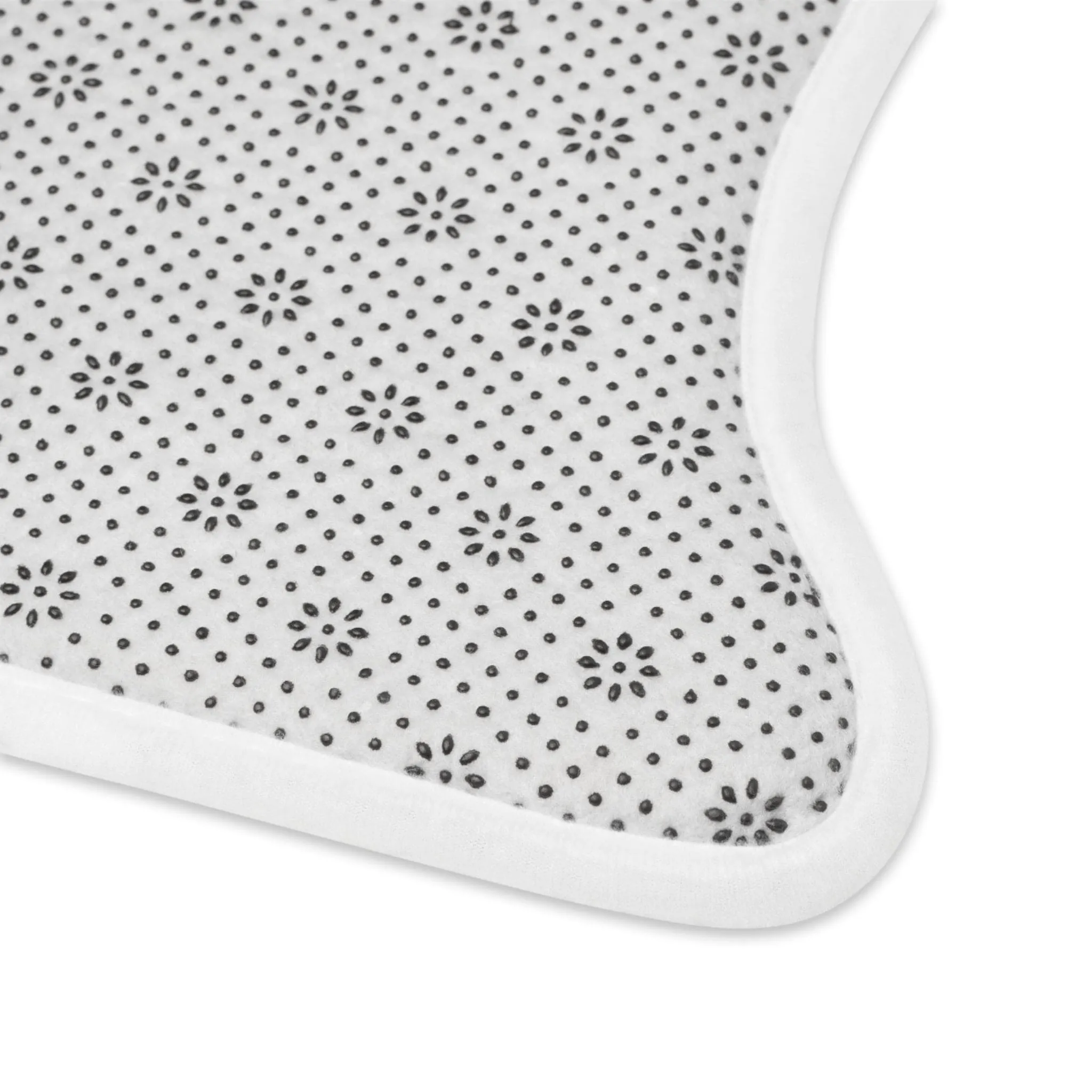 Mid Century Modern Atomic Starburst Pet Feeding Mats, Retro Bone and Fish Shape Cat and Dog Non-Slip, Highly Absorbent Feeding Mats