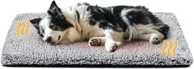 Miguel Cat Bed Self Warming Dog Bed Cat Self Heating Mat for Dog Heating Pad for Dogs House 42 x 28 inch Thermal Dog Crate Pad, Indoor Mat with Removable Washable Cover(Gray,XL)