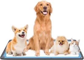 Pee Pad Holder for Dogs, Foldable Puppy Pad Holder with Suction Cups, No Spill Dog Pee Pad Tray Holder, Washable Training Pads for Indoor Floor Protection and Wall