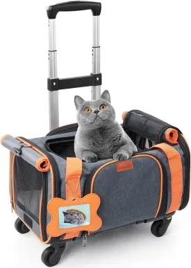 Pet Carrier Airline Approved for Small Dogs & Cats Puppy