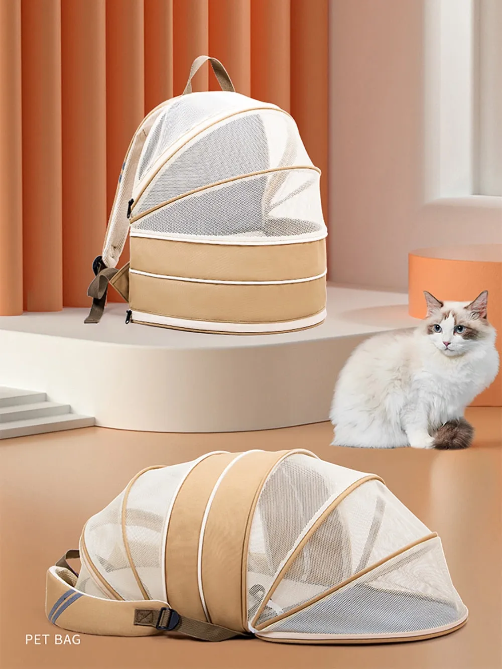Pet Carrier Backpack Bag for Small Dogs & Cats