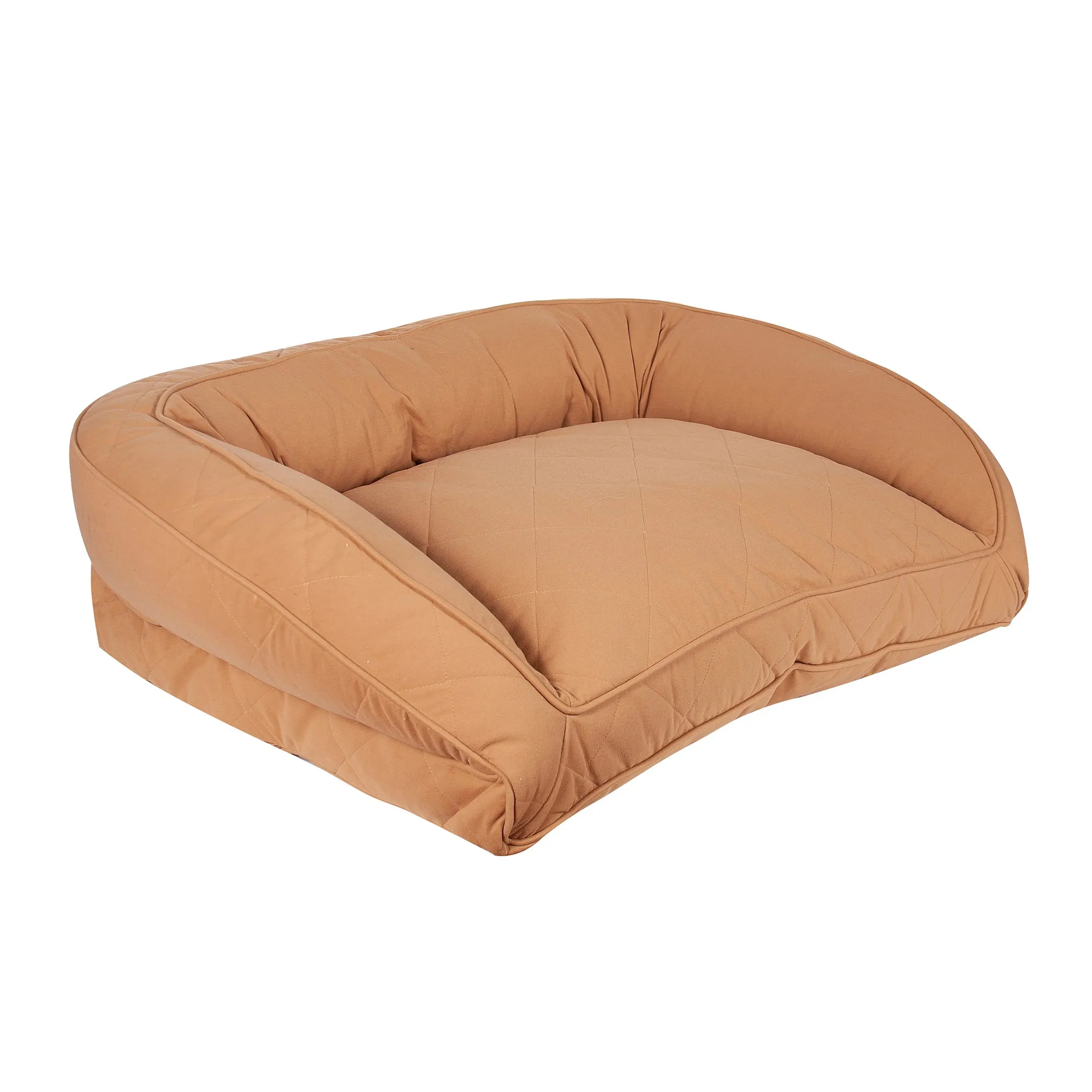 Quilted Microfiber Bolster Bed | Saddle