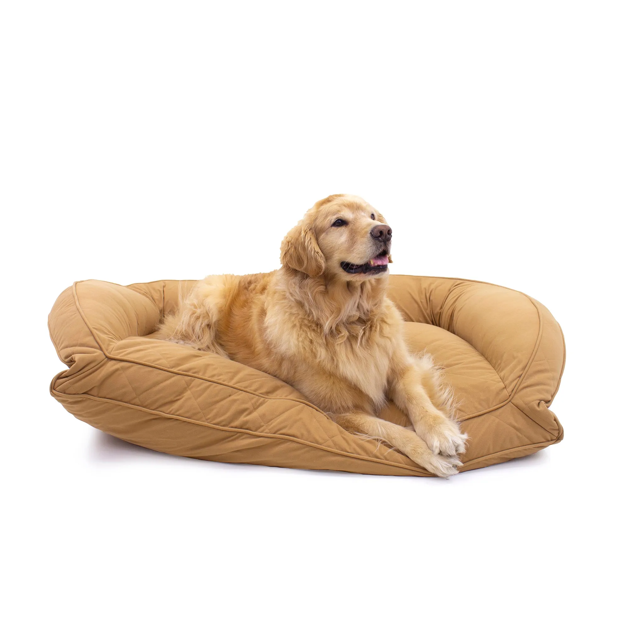 Quilted Microfiber Bolster Bed | Saddle
