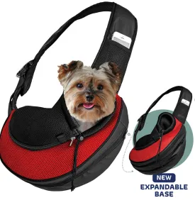 Red Expandable Pet Sling Bag