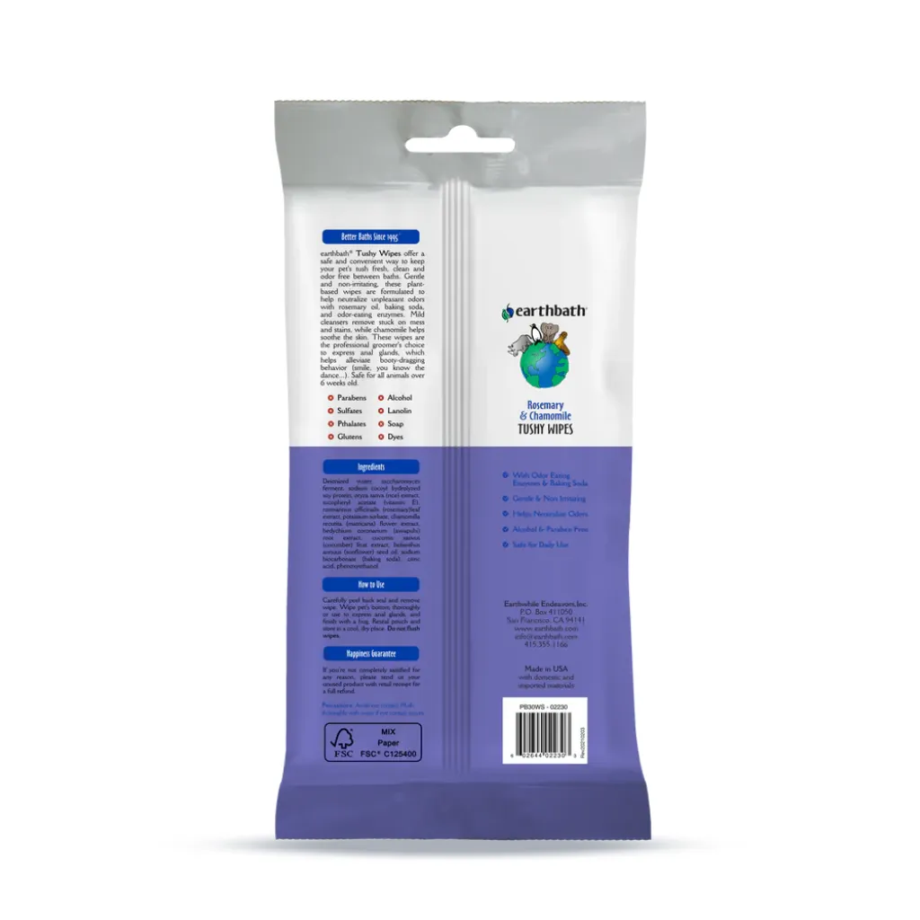 Rosemary and Chamomile Tushy Wipes