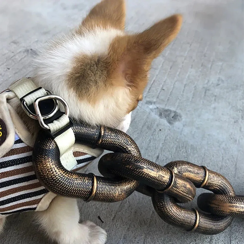 Simulation Chain for Dogs - Stylish, Lightweight Dog Leash