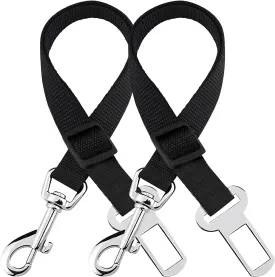SunGrow Dog Seat Belt for Car, Adjustable Nylon Pet Seatbelt, Supports All Cars, Dog Car Leash Seat Belt, Seatbelt for Dogs, Cats & Ferrets Travel Harness