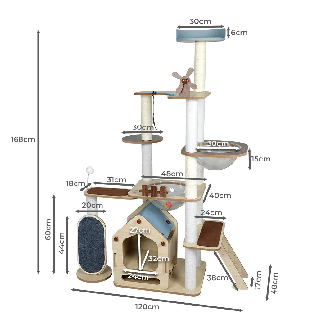 Windmill Wood Cat Condo House 168cm