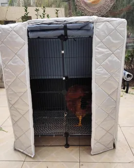 ZIMGOD Winter Insulated Cover for Dog Crate/Chicken Coop/Cat House, Outside Yard Dog Cage Furniture Covers, Windproof Kennel Cover Enclosure Covers(85x60x70cm (33.5x23.6x27.5in))